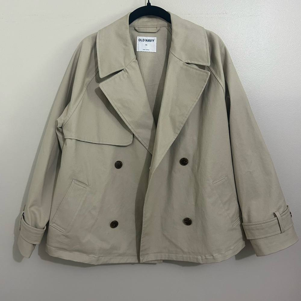 Old Navy Women's Tan Double-Breasted Jacket